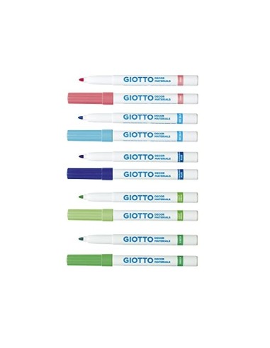 ROTULADOR GIOTTO DECOR MATERIALS CAJA 12 COL.SURT.