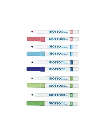 ROTULADOR GIOTTO DECOR MATERIALS CAJA 12 COL.SURT.