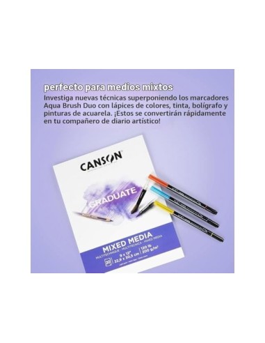 ROTULADOR LYRA AQUA BRUSH DUO CAJA 24 COL.