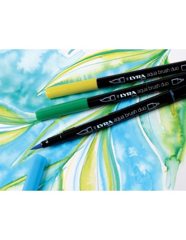 ROTULADOR LYRA AQUA BRUSH DUO CAJA 24 COL.