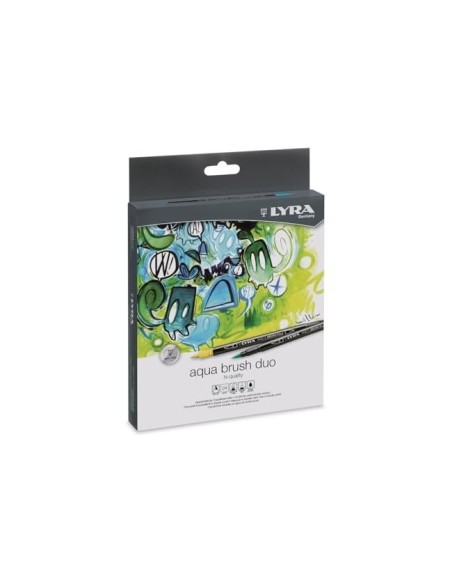ROTULADOR LYRA AQUA BRUSH DUO CAJA 24 COL.