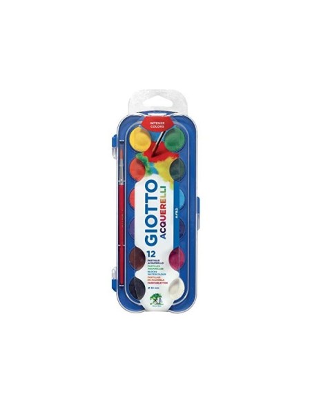ACUARELA GIOTTO 12 COLORES ESTUCHE DE PLASTICO