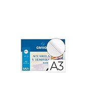 PAPEL ACUARELA BASIK CANSON DIN A3 370 GR PACK 6 H. 2