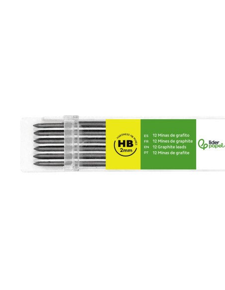 MINAS GRAFITO 2MM ESTUCHE 12 MINAS