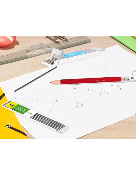 MINAS GRAFITO 2MM ESTUCHE 12 MINAS