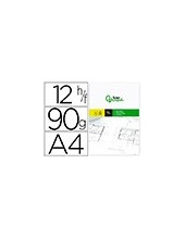 PAPEL DIBUJO LIDERPAPEL A4 210X297MM 90G/M2 VEGETAL SOBRE 12 HOJAS 2