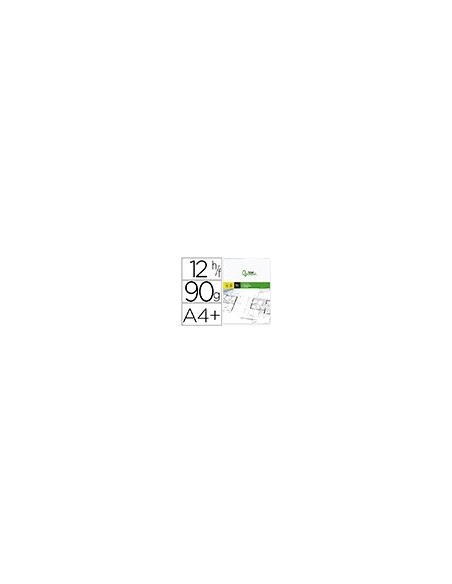 PAPEL DIBUJO LIDERPAPEL A4+ 320X240MM 90G/M2 VEGETAL SOBRE 12 HOJAS