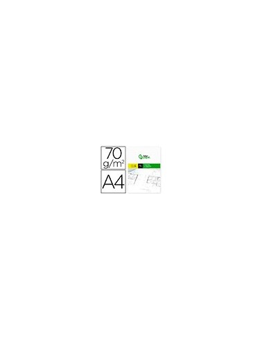 PAPEL DIBUJO LIDERPAPEL A4 210X297MM 70G/M2 VEGETAL SOBRE 12 HOJAS