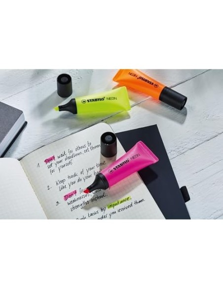 ROTULADOR STABILO FLUORESCENTE 72 AMARILLO NEON
