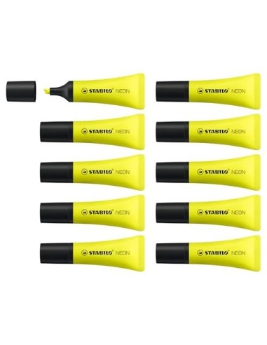 ROTULADOR STABILO FLUORESCENTE 72 AMARILLO NEON