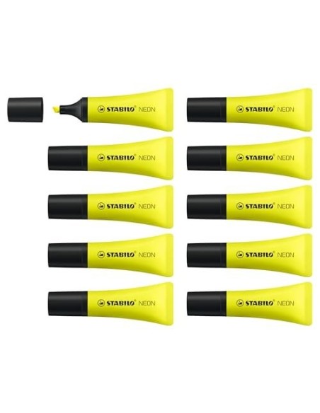 ROTULADOR STABILO FLUORESCENTE 72 AMARILLO NEON