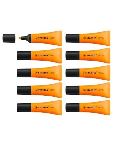 ROTULADOR STABILO FLUORESCENTE 72 NARANJA NEON