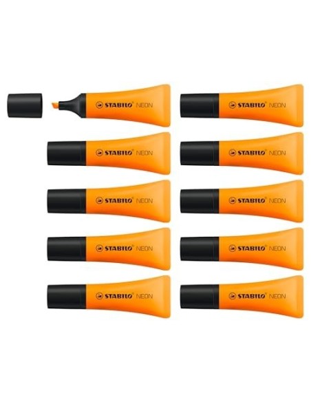 ROTULADOR STABILO FLUORESCENTE 72 NARANJA NEON