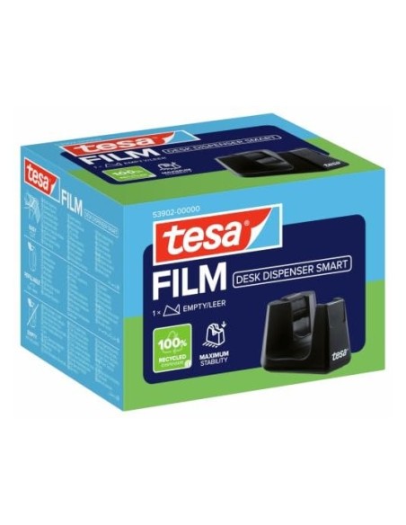 PORTARROLLO SOBREMESA TESA PLASTICO EASY CUT SMAT NG.ROLLO 33MX19 MM