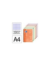 CUADERNO ESP. OXFORD OPTIK A4 T.PLASTICO MICRO 5MM 120H, ROSA 2