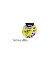 CINTA ADHESIVA PLICO DOBLE CARA 15MM X 20MT 2