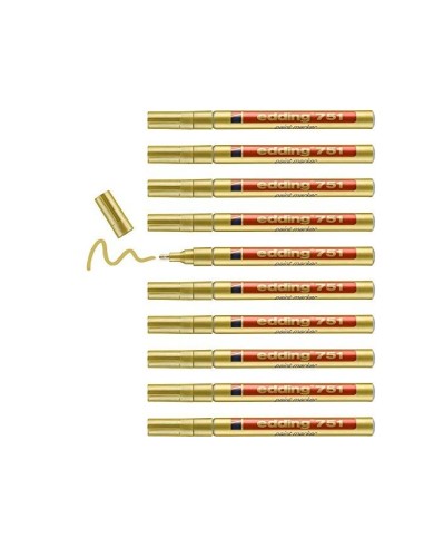 ROTULADOR EDDING PUNTA FIBRA 751 ORO PUNTA REDONDA 1,5 MM