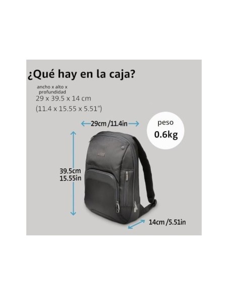 MALETIN PORTATIL 14" ULTRABOOK COL.NG.430X310X100MM MOCHILA K62591EU