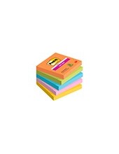 BLOC NOTAS ADH.POST-IT SUPER STICKY 76X76MM 5UD 90H. COL.SURT. 2