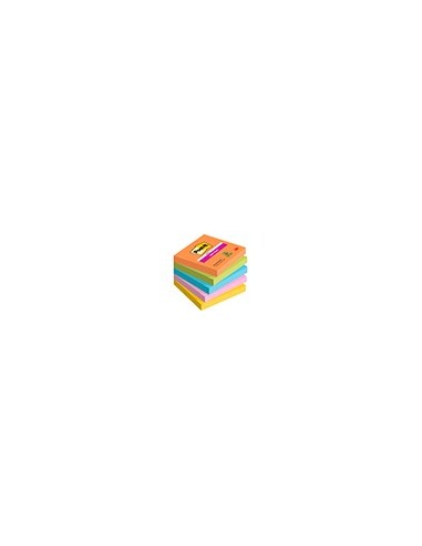 BLOC NOTAS ADH.POST-IT SUPER STICKY 76X76MM 5UD 90H. COL.SURT.