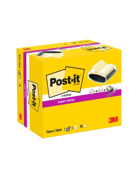 SOPORTE BLOC NOTAS ADH.POST-IT STICKY ZNOTES C/1 BLOC 76X76MM  NG.