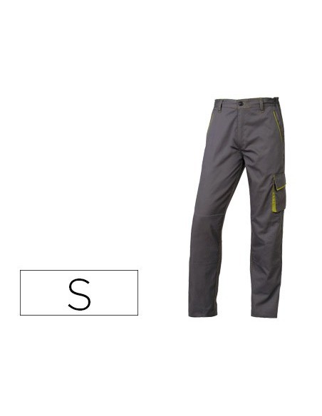 PANTALON TRABAJO DELTAPLUS CINTURA AJUST.5 BOLS.COL.GRISVE.TALLA S