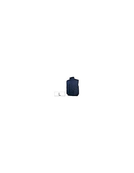 CHALECO DELTAPLUS CINTURA ELASTICA PROTEGE RIÑONES COL.AZ.T. L