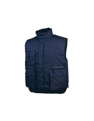 CHALECO DELTAPLUS BOLSILLOS CREMALLERA CINTURA ELAST AZ. NJ. TALLA XL