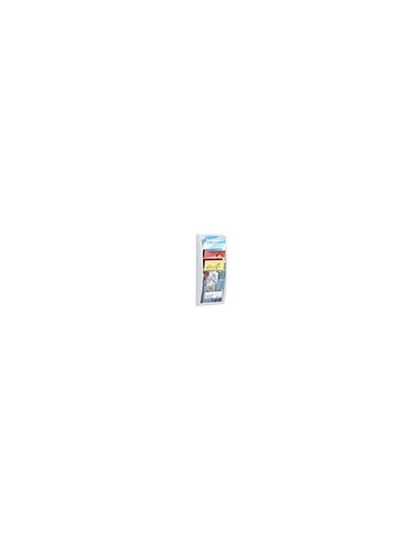 EXPOSITOR MURAL FAST-PAPERFLOWDIN A4 BLANCO 4 CASILLAS 650X290X95 MM