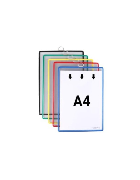 FUNDA COLGAR  A4 ANILLA MET.IDEAL PIZARRAS CORCHO PACK 5 U.COL.SURT.