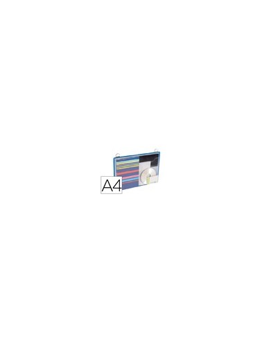 FUNDA COLGAR  A4 ANILLA METALICA FORMATO H.PACK 5 5 U.COL.AZ.