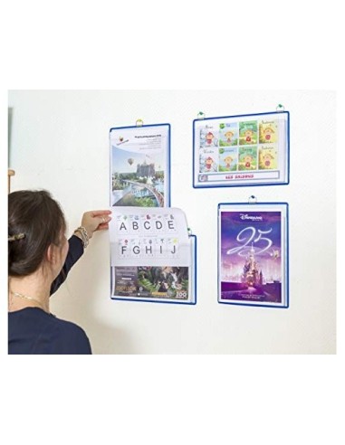 FUNDA COLGAR  A4 ANILLA METALICA FORMATO H.PACK 5 5 U.COL.AZ.