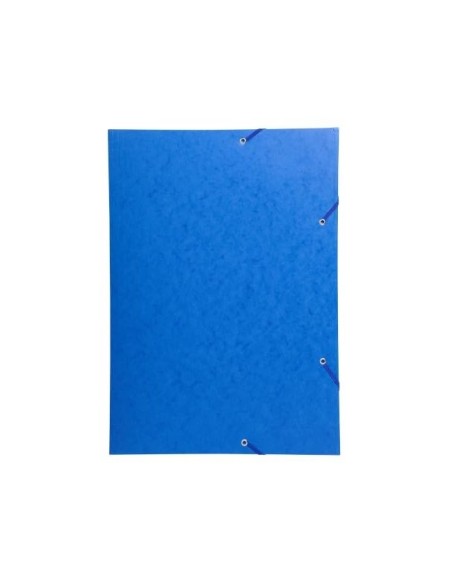 CARPETA GOMAS EXACOMPTA A3 SIMIL-PRESPAN 3 SOLAPAS AZ.