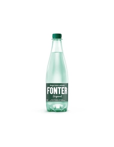 AGUA MINERAL NATURAL CON GAS FONTER BOTELLA DE 500ML