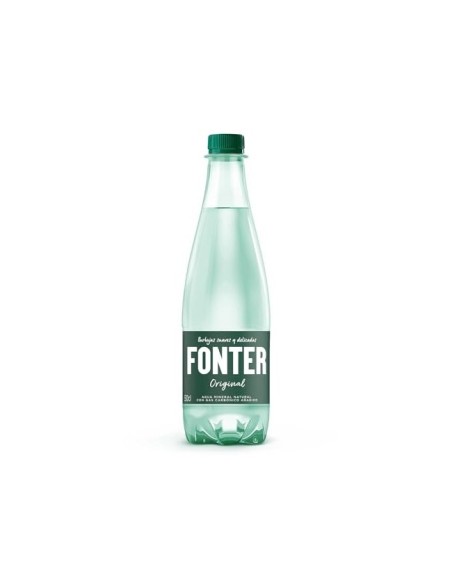 AGUA MINERAL NATURAL CON GAS FONTER BOTELLA DE 500ML