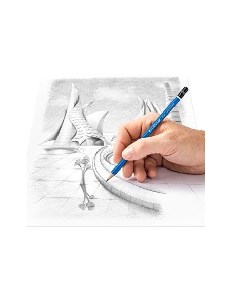 LAPICES DE GRAFITO STAEDTLER MARS LUMOGRAPH 100 3B UNIDAD 100-3B