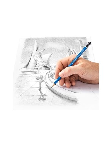 LAPICES DE GRAFITO STAEDTLER MARS LUMOGRAPH 100 2H UNIDAD 100-2H