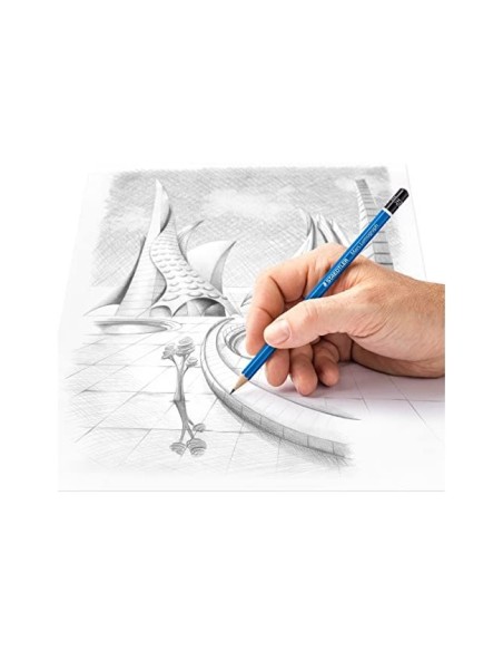 LAPICES DE GRAFITO STAEDTLER MARS LUMOGRAPH 100 2H UNIDAD 100-2H