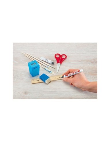 ROTULADOR EDDING MARCADOR PERMANENTE 400 ROJO PUNTA REDONDA 1 MM