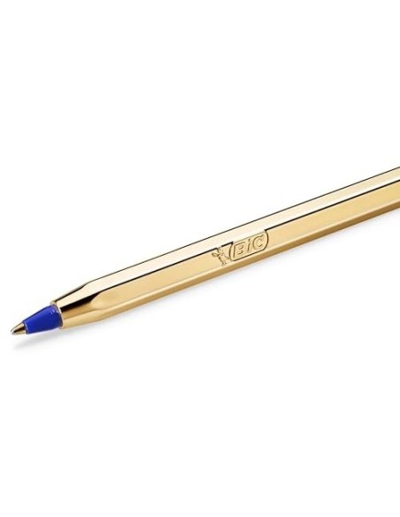 BOLIGRAFO BIC CRISTAL CELEBRATION ORO TINTA AZUL UNIDAD 921340