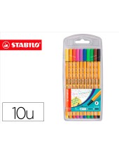 ROTULADOR STABILO PUNTA FIBRA POINT 88 ESTUCHE 10 COL.SURT.8810