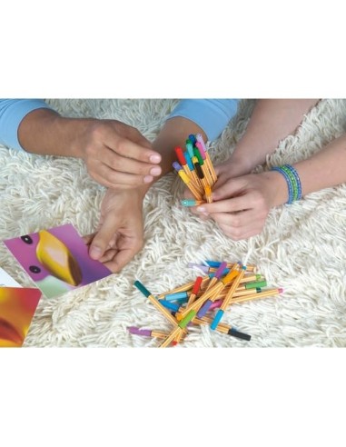 ROTULADOR STABILO PUNTA FIBRA POINT 88 MINI 18 COL.SURT.688/18-2