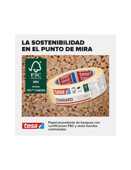 CINTA ADHESIVA TESA PARA PINTOR 50 MT X 30 MM 05087-00000-00