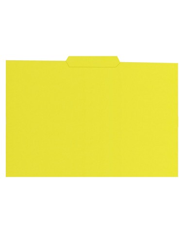 SUBCARPETA FL 250 GR. GIO C/PESTAÑA CENTRAL AMARILLO C/50