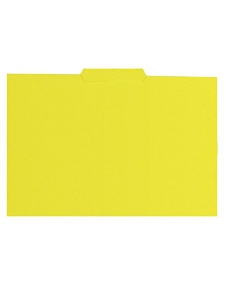 SUBCARPETA FL 250 GR. GIO C/PESTAÑA CENTRAL AMARILLO C/50