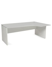 MESA ROCADA WORK 180X120 CM DER.AB02 ALUM/GRIS 2052AB02