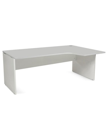 MESA ROCADA WORK 180X120 CM DER.AB02 ALUM/GRIS 2052AB02