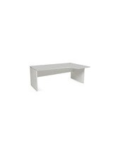 MESA ROCADA WORK 180X120 CM DER.AB02 ALUM/GRIS 2052AB02 2