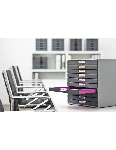 FICHERO 10 CAJONES DURABLE VARICOLOR APILABLES 292X280X356MM.7610-27
