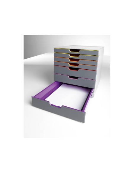 FICHERO 7 CAJONES DURABLE VARICOLOR APILABLES 292X280X356MM.7607-27